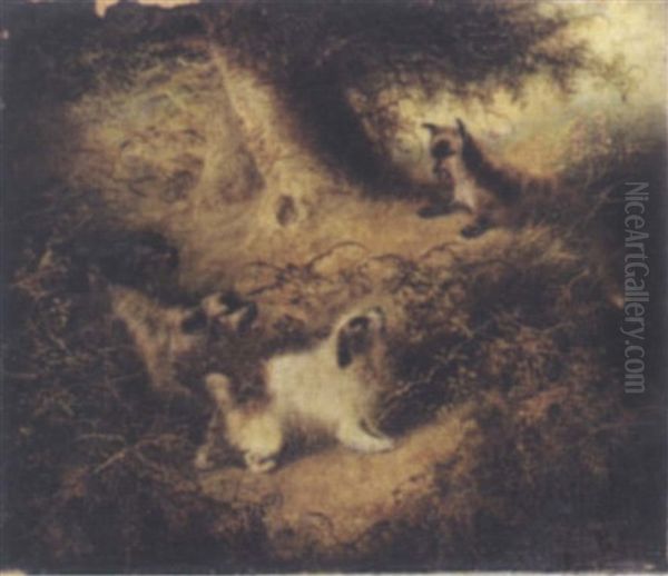 Chasing The Fox Oil Painting by Edward Armfield