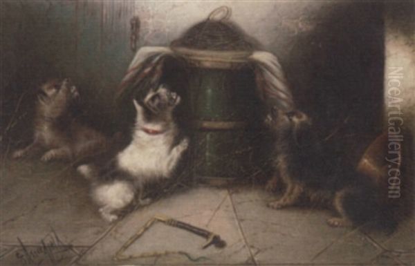 The Rat Trap Oil Painting by Edward Armfield