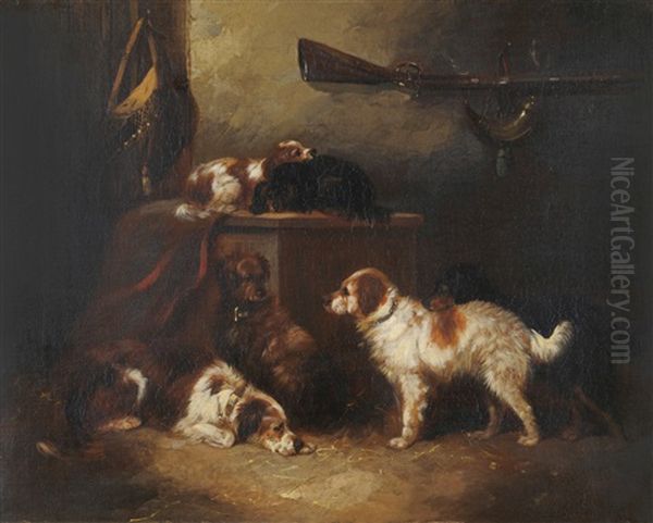 The Gun Room Oil Painting by George Armfield