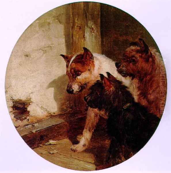 Three Friends Oil Painting by George Armfield