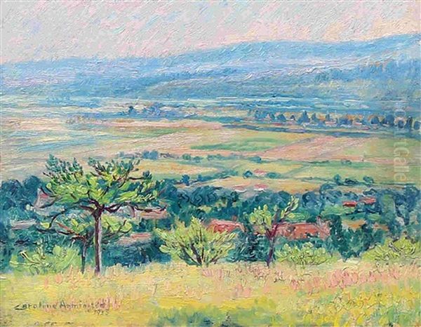 French Countryside Oil Painting by Caroline Helena Armington