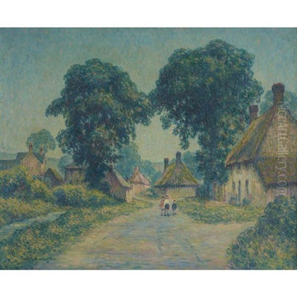 Martinstown, Dorset Oil Painting by Frank Milton Armington