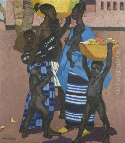 Femmes Et Enfants, Guinee by Marcelle Ackein