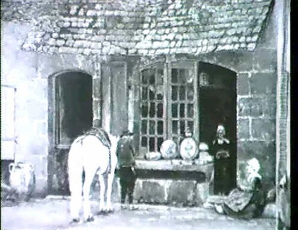 Bakers Shop At Pont Aven, Britany by David Maitland Armstrong