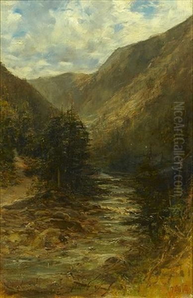 The Rocky Mountains, British Columbia, Canada (pair) Oil Painting by Francis Abel William Taylor Armstrong