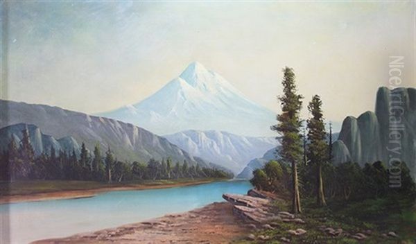 Mt. Rainier Oil Painting by George Frederick Armstrong