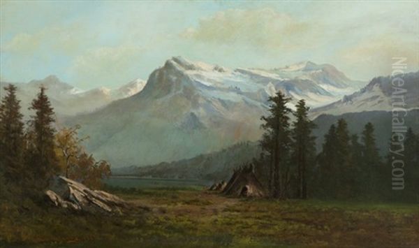 Strawberry Valley, California Oil Painting by William Weaver Armstrong