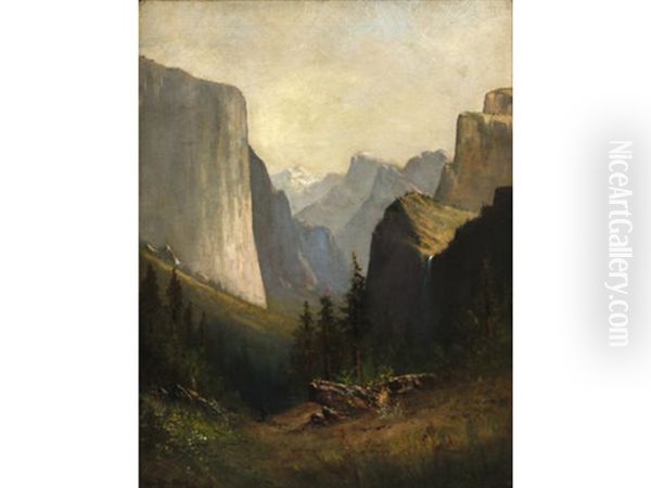 Yosemite Valley Oil Painting by William Weaver Armstrong