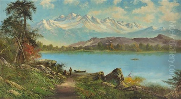 Canadian Rockies Oil Painting by William Weaver Armstrong