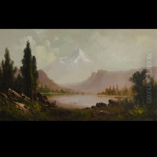 Mount Shasta Oil Painting by William Weaver Armstrong