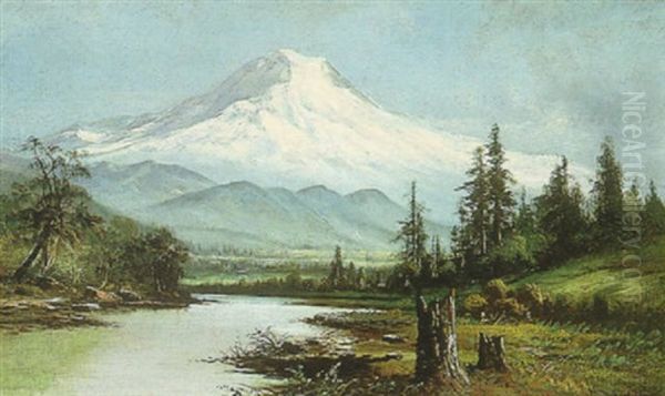 Mount Shasta Oil Painting by William Weaver Armstrong