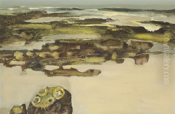 Shore (i) And Low Tide (pair) Oil Painting by Arthur Armstrong