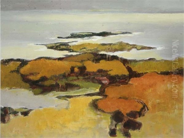 Changing Shapes In A Connemara Landscape Oil Painting by Arthur Armstrong