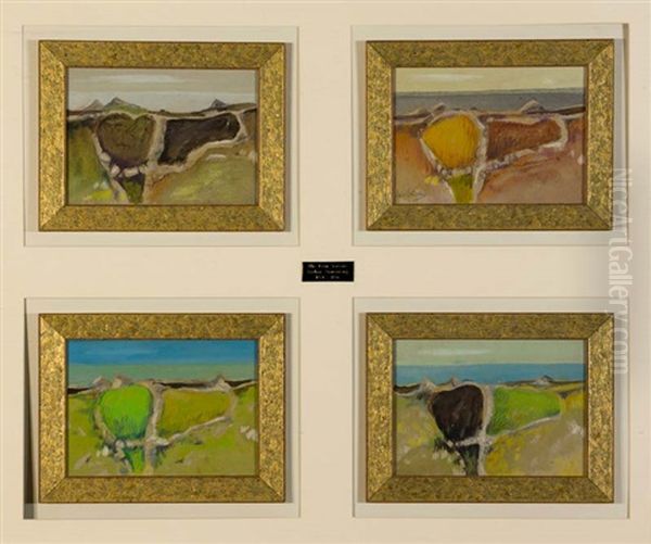 The Four Seasons (4 Works) Oil Painting by Arthur Armstrong