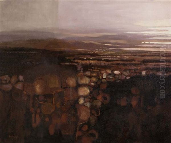 Evening Landscape Oil Painting by Arthur Armstrong