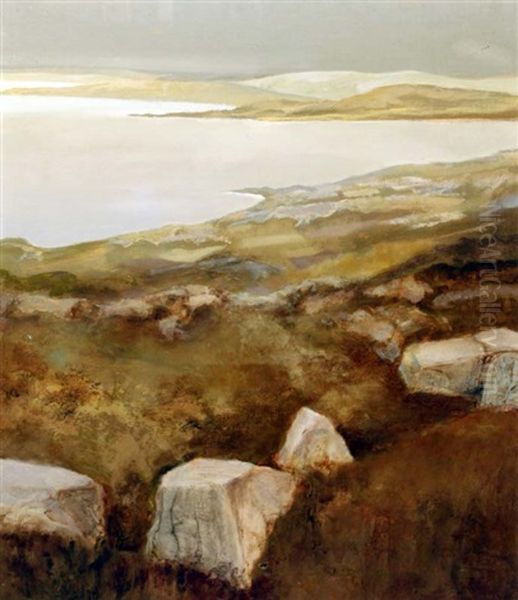 Lough View Oil Painting by Arthur Armstrong