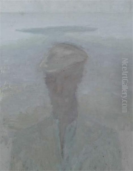 Connemara Man, Twin Beaches Oil Painting by Arthur Armstrong