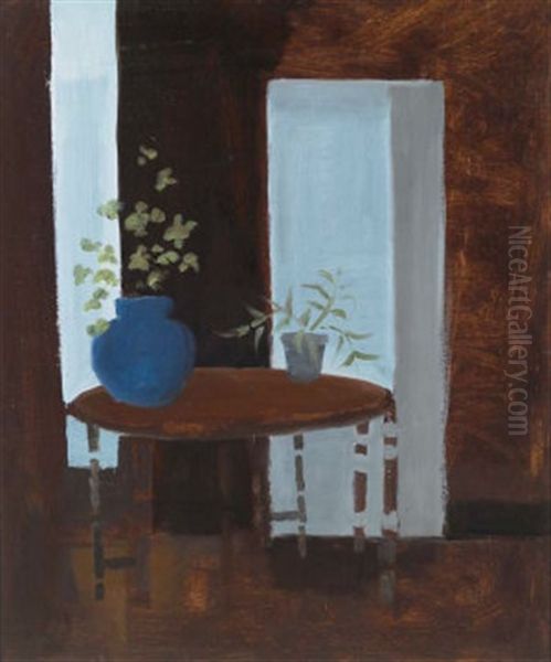 Still Life - Flower Pots Oil Painting by Arthur Armstrong