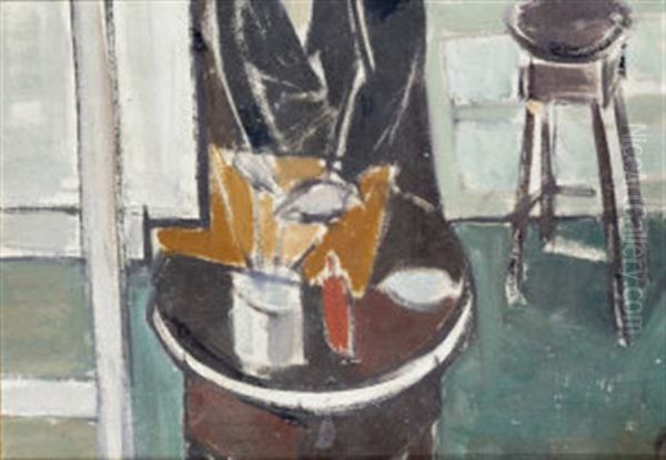 Table Top Still Life Oil Painting by Arthur Armstrong