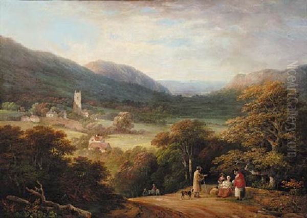 Near Penrith, Cumberland Oil Painting by George Arnald