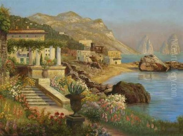 Kuste Auf Capri Oil Painting by Alwin Arnegger