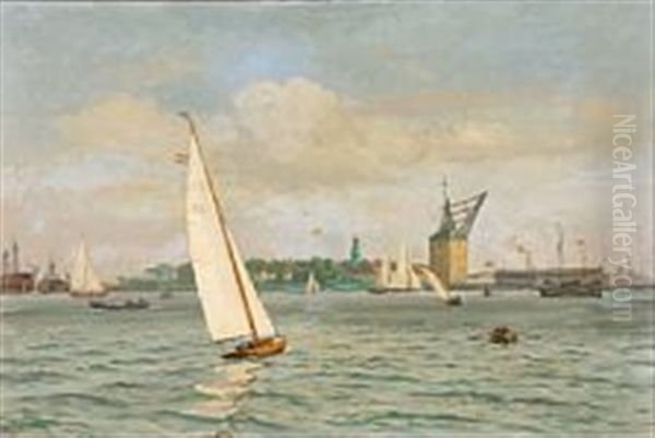 View From Copenhagen Harbour by Vilhelm Karl Ferdinand Arnesen