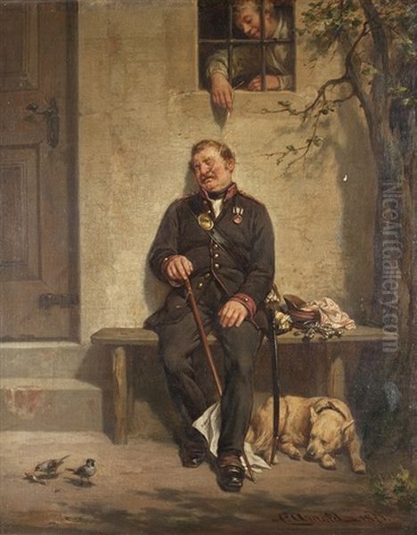 Galgenhumor Oil Painting by Carl Johann Arnold