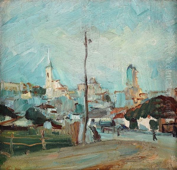 Bucurestiul In Zori Oil Painting by Max Arnold