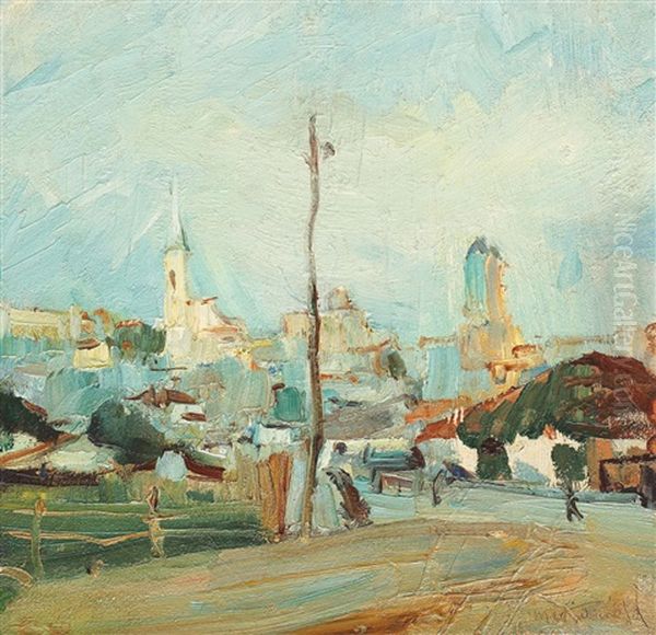 Bucharest In The Morning Oil Painting by Max Arnold