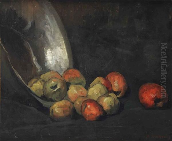 Apples Oil Painting by Floris Arntzenius