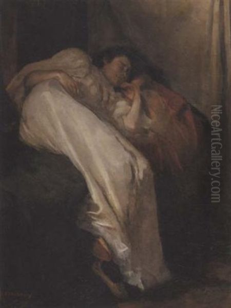 A Serene Sleep Oil Painting by Floris Arntzenius