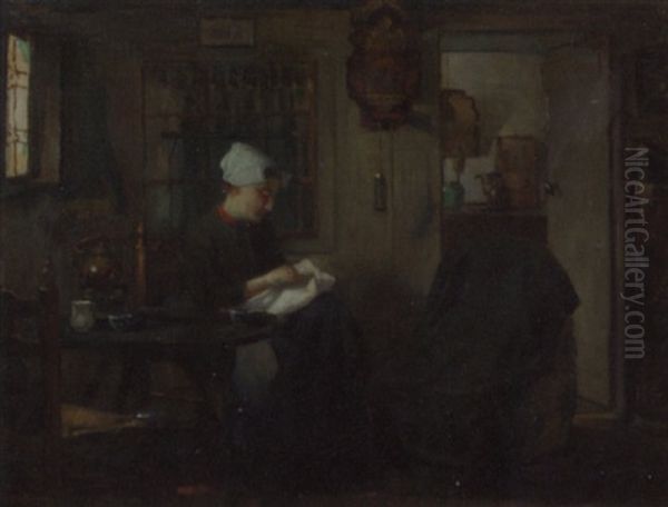 Daily Duties Oil Painting by Floris Arntzenius