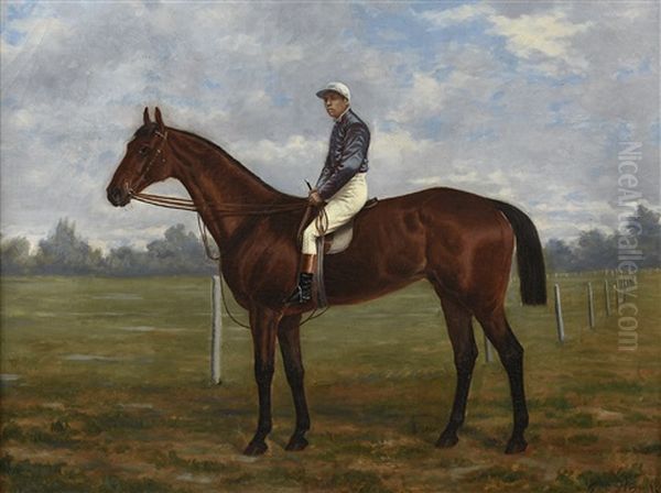 Le Jockey Au Champ De Course Oil Painting by George Arnull