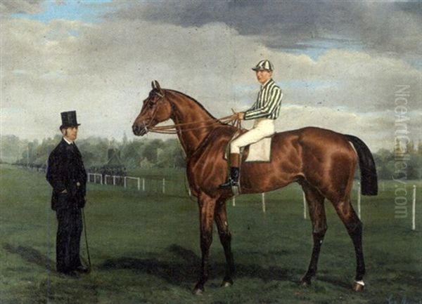 La Presentation Du Pur-sang A Longchamp Oil Painting by George Arnull