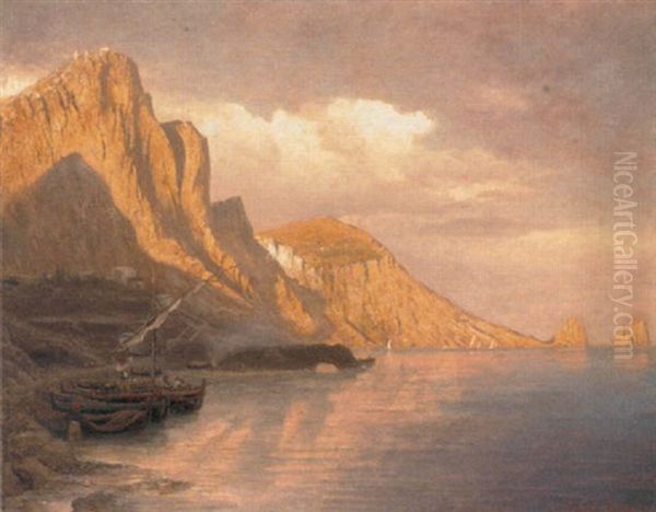 Capri Oil Painting by Albert Arnz