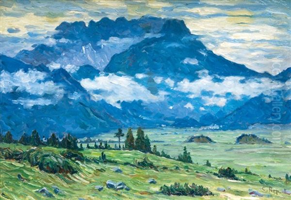 Marienberg In Bieberwier, Tirol Oil Painting by Carl Arp