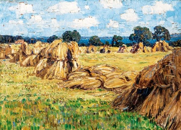 Haystacks by Carl Arp