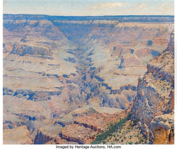 Bright Angel Trail, Grand Canyon Oil Painting by Jose Arpa Perea