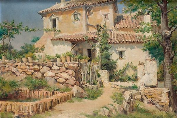 Casa Del Cigarral Oil Painting by Ricardo Arredondo Calmache