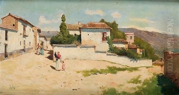 Escena Rural Oil Painting by Ricardo Arredondo Calmache