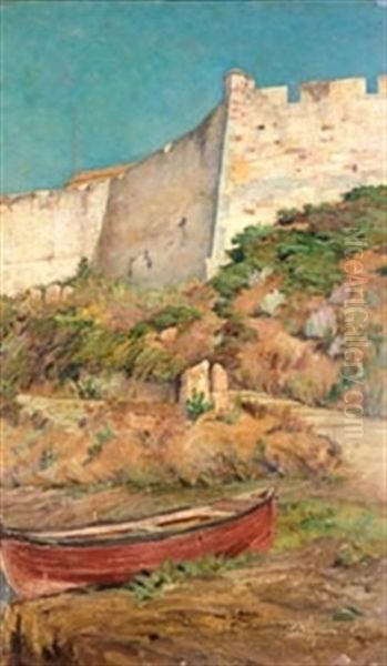 La Muralla De Toledo Oil Painting by Ricardo Arredondo Calmache