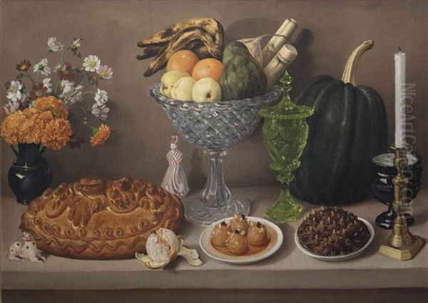 Cuadro De Comedor Oil Painting by Jose Agustin Arrieta