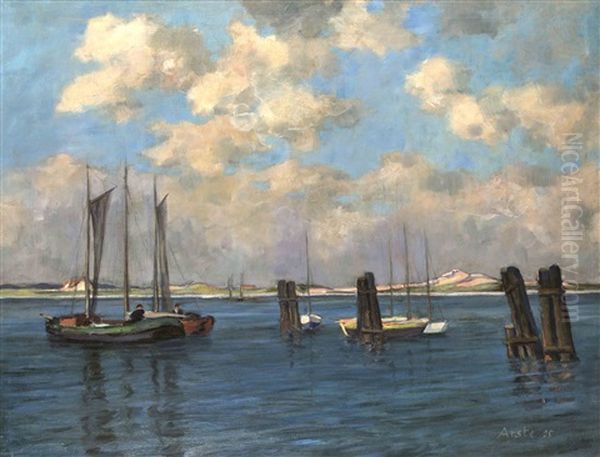 Inselhafen Oil Painting by Karl Arste