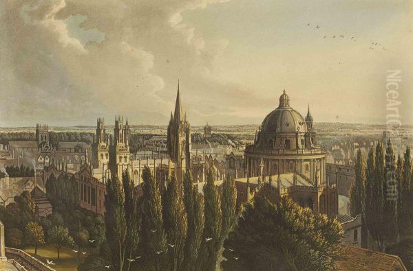 History Of The University Of Oxford. London Oil Painting by Rudolf Ackermann