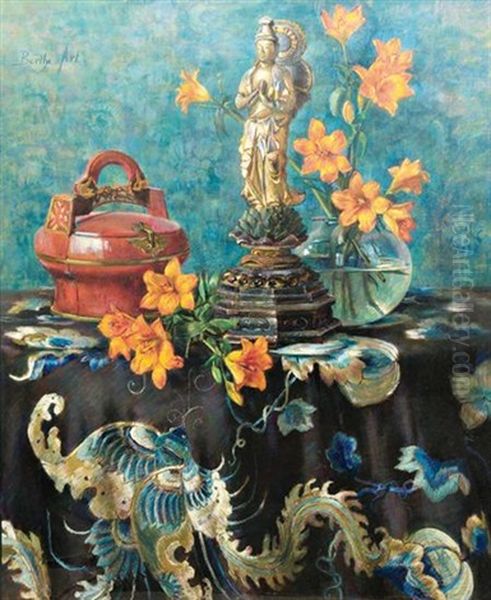 Nature Morte Au Bouddha Oil Painting by Berthe Art