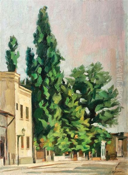 Strada In Constanta Oil Painting by Constantin Artachino