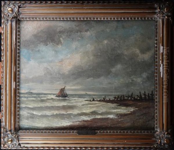 Seascape by Louis Artan De Saint-Martin