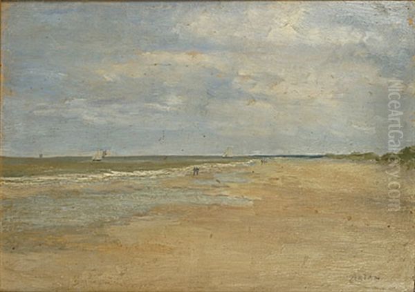 Personages Op Het Strand (personnages A La Plage) by Louis Artan De Saint-Martin