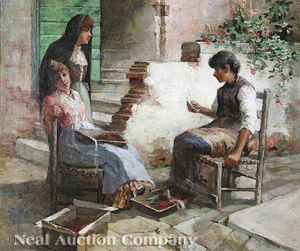 The Letter Oil Painting by Charles John Arter