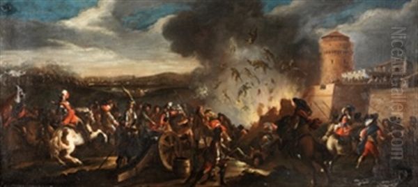 Escena De Batalla Oil Painting by Jacques d' Arthois